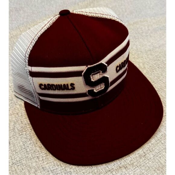 Stanford Cardinals University Hat Cap AJD Lucky Stripe Snapback Vintage - Picture 3 of 5
